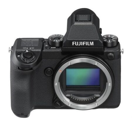 Cámara sin espejo de formato medio Fujifilm GFX 50S, solo cuerpo, color negro